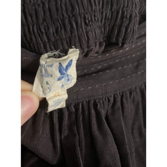 Anthropologie Edme & Esyllte skirt women's size 4 brown corduroy boho minimalist - Picture 3 of 6